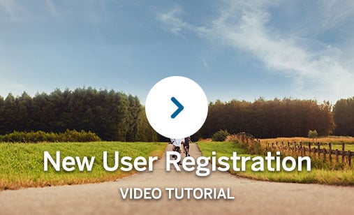 Open the new user registration video tutorial