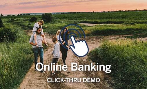 Open the online banking click-through demo